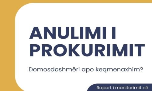 Raporti Anulimi i Prokurimit Domosdoshmëri apo Keqmenaxhim