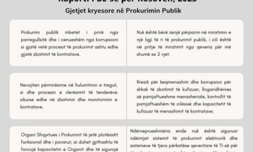 Prokurimi Publik dhe Raporti i Progresit për Kosovën 2023